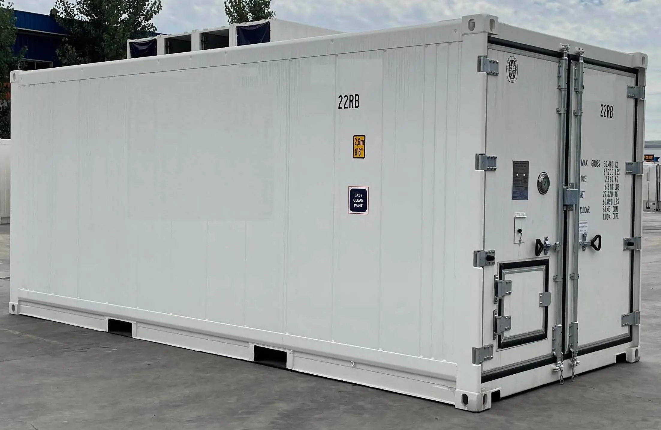 20′ Kühlcontainer (Einphasenbetrieb, stationär)