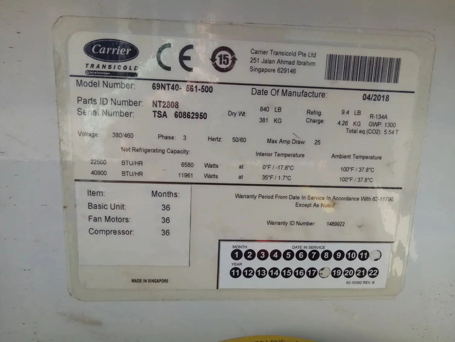 20 Fuß Carrier PrimeLine Kühlcontainer